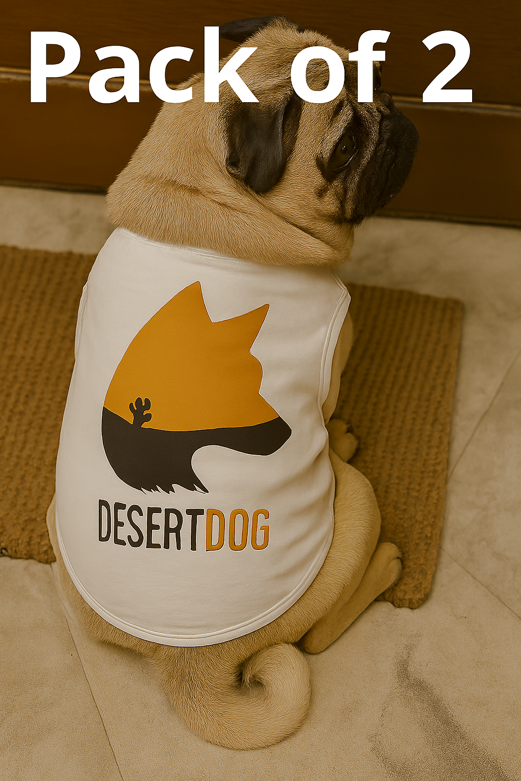 Custom Dog Shirt, Dog Apparel Pajamas, Pack of 2, Custom Puppy Vest, Cool Breathable Clothes for Small Medium Wearing (M & L)